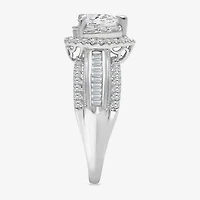 (I / I1) Womens 1 CT. T.W. Lab Grown White Diamond 10K Gold Pear Side Stone Engagement Ring