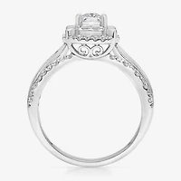 (I / I1) Womens 1 CT. T.W. Lab Grown White Diamond 10K Gold Side Stone Engagement Ring