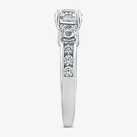 Love Lives Forever (G / Si1-Si2) Womens 2 CT. T.W. Lab Grown White Diamond 10K Gold Round Side Stone 3-Stone Engagement Ring