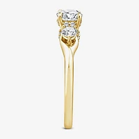 Love Lives Forever (G / Si1-Si2) Womens 1 CT. T.W. Lab Grown White Diamond 10K Gold Round 3-Stone Engagement Ring