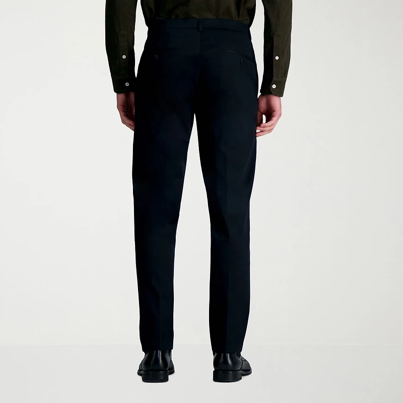 Haggar Wrinkle Free Performance Khaki Mens Comfort Waistband Straight Fit Flat Front Pant