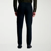 Haggar Wrinkle Free Performance Khaki Mens Comfort Waistband Straight Fit Flat Front Pant
