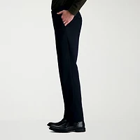 Haggar Wrinkle Free Performance Khaki Mens Comfort Waistband Straight Fit Flat Front Pant