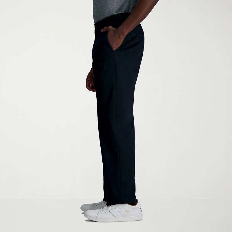 Haggar Wrinkle Free Performance Khaki Mens Classic Fit Flat Front Pant
