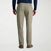 Haggar Wrinkle Free Performance Khaki Mens Classic Fit Flat Front Pant