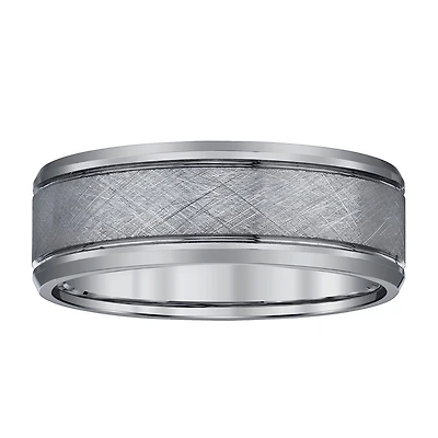 Mens 8MM Tungsten Wedding Band
