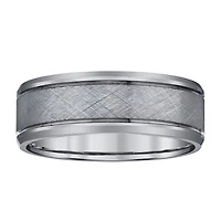 Mens 8MM Tungsten Wedding Band