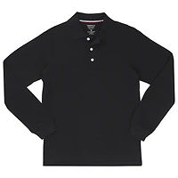 French Toast Little & Big Kid Boys Long Sleeve Boxy Fit Polo Shirt