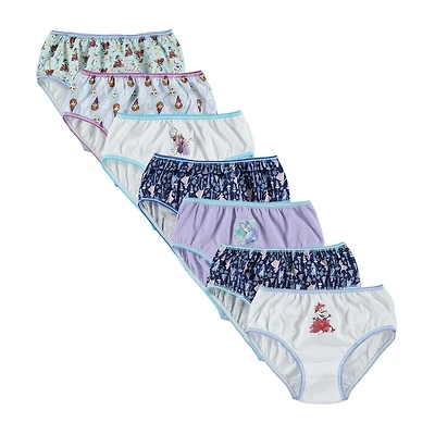 Little Girls Frozen 7 Pack Brief Panty Gup8623