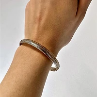 Made in Italy Womens 10K Gold Stretch Bracelet