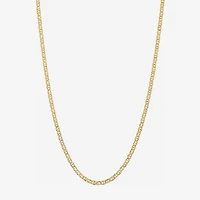 Made in Italy Unisex Adult 24K Gold Over Silver 18 Inch Link Chain Necklace