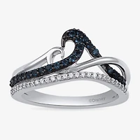 Womens 1/10 CT. T.W. Genuine Blue Topaz Sterling Silver Princess Moana Cocktail Ring