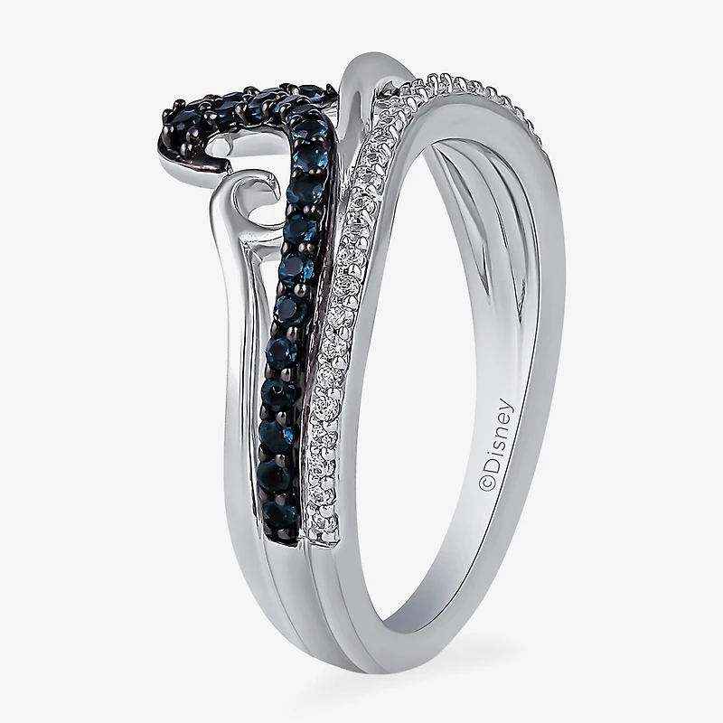 Womens 1/10 CT. T.W. Genuine Blue Topaz Sterling Silver Princess Moana Cocktail Ring