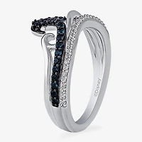 Womens 1/10 CT. T.W. Genuine Blue Topaz Sterling Silver Princess Moana Cocktail Ring