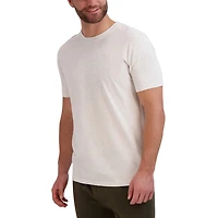 Hanes French Terry Mens Crew Neck Short Sleeve 2-pc. Big Pajama Set