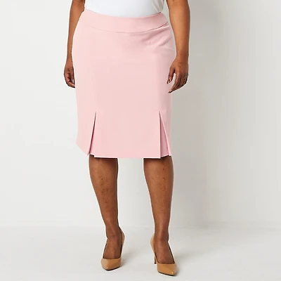 Black Label by Evan-Picone Womens Plus Suit Skirt