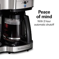 Hamilton Beach® Scoop Programmable 2-Way Coffee Maker