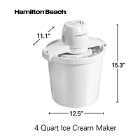 Hamilton Beach® 4-qt. Ice Cream Maker