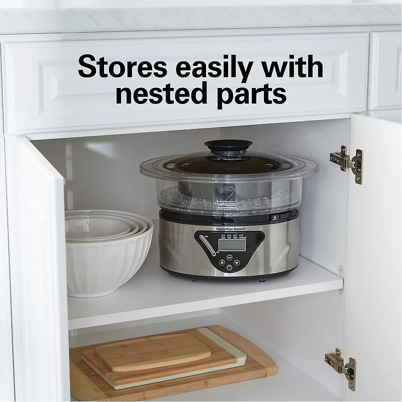Hamilton Beach® Two-Tier Digital Food Steamer and Rice Cooker