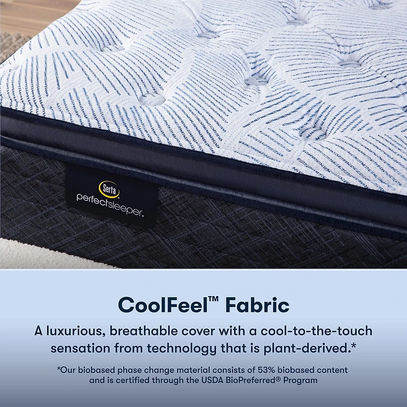 Serta Perfect Sleeper Blue Lagoon Nights 14.5" Plush Pillow Top - Mattress Only