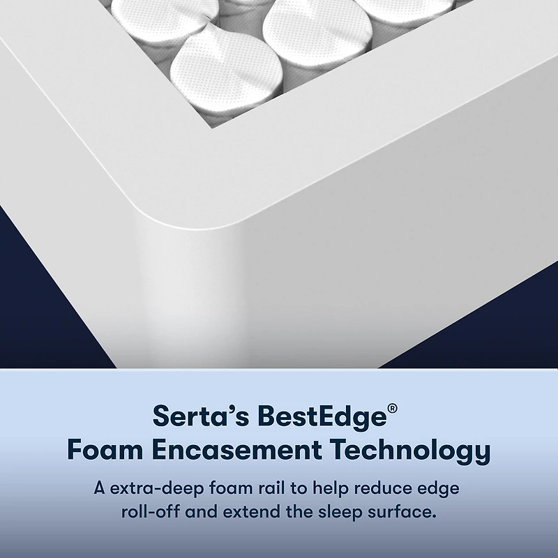 Serta Perfect Sleeper Cobalt Calm 15.25" Plush Pillow Top