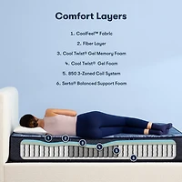 Serta Perfect Sleeper Dazzling Night 12" Hybrid Medium