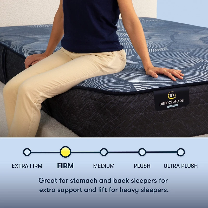 Serta Perfect Sleeper Euphoric Nights 14" Hybrid Firm Mattress + Box Spring