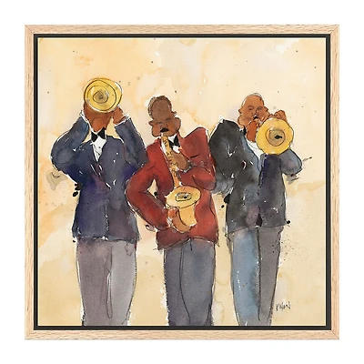 Lumaprints Jazz Trio Framed Canvas Art