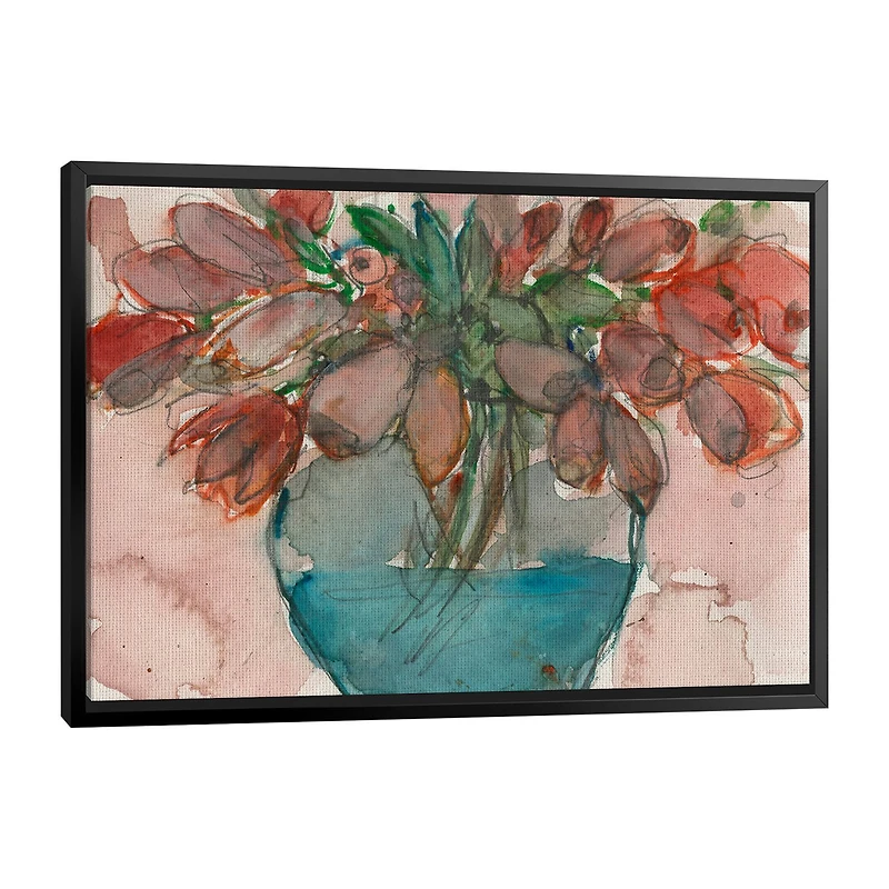 Lumaprints Elegance Bouquet Framed Canvas Art