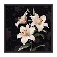 Lumaprints Lily Elegante Framed Canvas Art