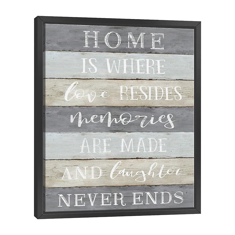 Lumaprints Laughter Never Ends Framed Canvas Art
