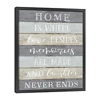 Lumaprints Laughter Never Ends Framed Canvas Art