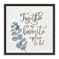 Lumaprints Inspiration - Together Framed Canvas Art