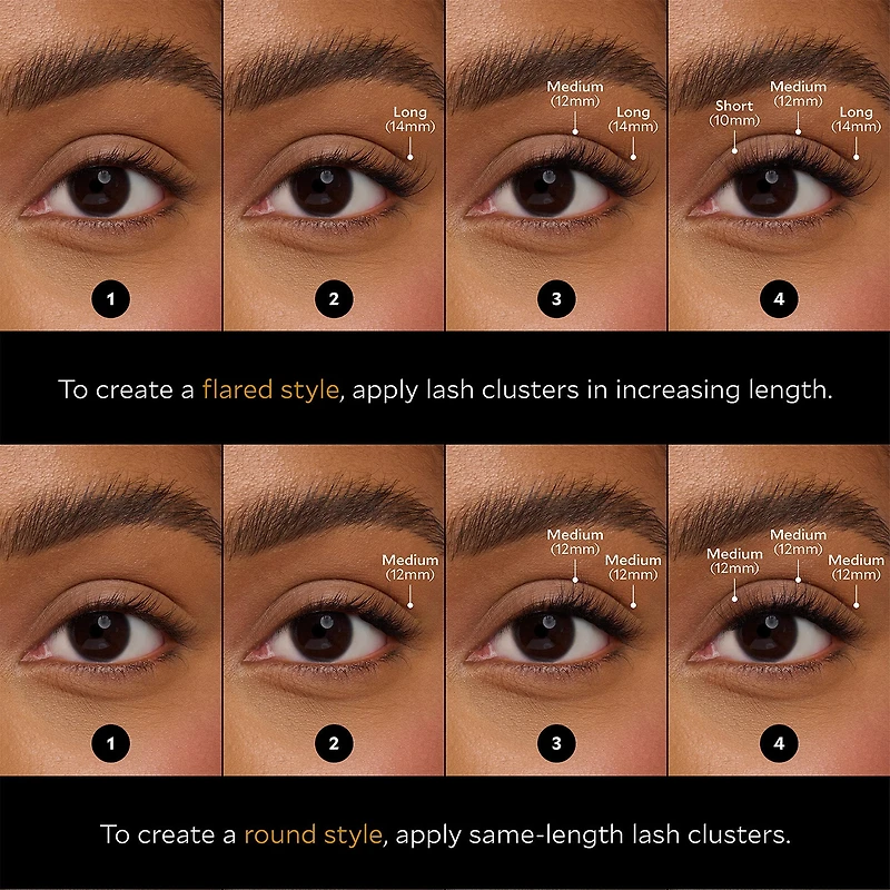 Velour Lashes Xtensions Lash Clusters - Hybrid