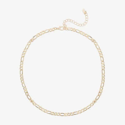 Bijoux Bar Delicates Gold Tone Womens 16 Inch Link Chain Necklace