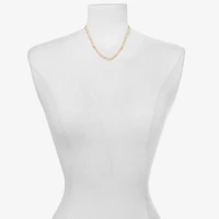 Bijoux Bar Delicates Gold Tone Womens 16 Inch Link Chain Necklace