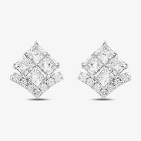 1 1/2 CT. T.W. Lab Grown White Diamond 10K Gold 10.7mm Stud Earrings