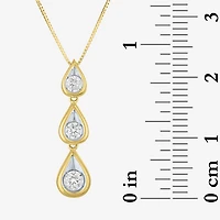 G-H / Si2-I1) Womens / CT. T.W. Lab Grown White Diamond 10K Gold Inch Pendant Necklace