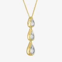 G-H / Si2-I1) Womens / CT. T.W. Lab Grown White Diamond 10K Gold Inch Pendant Necklace