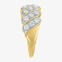 (G-H/Si2-I1) Womens 8.5MM 1 CT. T.W. Lab Grown White Diamond 10K Gold Band