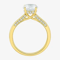 (H-I / Si1-Si2) Womens 1 3/4 CT. T.W. Lab Grown White Diamond 10K Gold Round Solitaire Engagement Ring