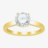 (H-I / Si1-Si2) Womens 1 3/4 CT. T.W. Lab Grown White Diamond 10K Gold Round Solitaire Engagement Ring
