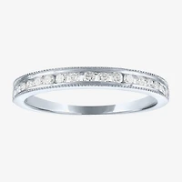 (G-H / Si2-I1) Womens 1/4 CT. T.W. Lab Grown White Diamond 10K Gold Wedding Band