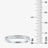 (G-H / Si2-I1) Womens 1/4 CT. T.W. Lab Grown White Diamond 10K Gold Wedding Band