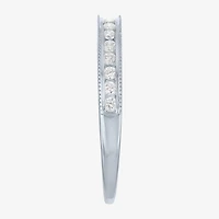 (G-H / Si2-I1) Womens 1/4 CT. T.W. Lab Grown White Diamond 10K Gold Wedding Band