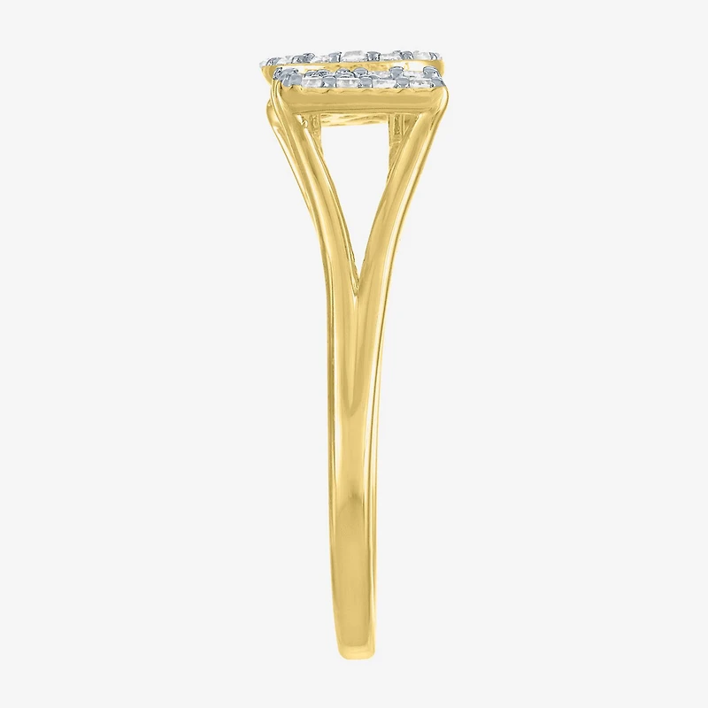 Diamond Addiction (G-H, Si2-I1) "Mom" Womens 1/4 CT. T.W. Lab Grown White 14K Gold Over Silver Sterling Band