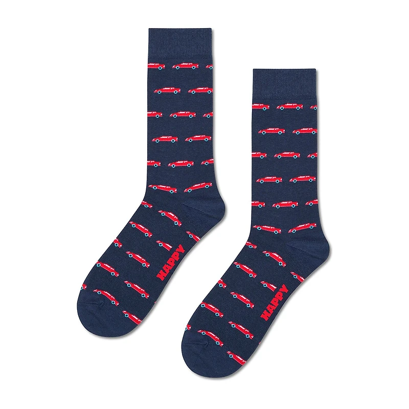 Happy Socks LITE Cars Mens 1 Pair Crew Socks