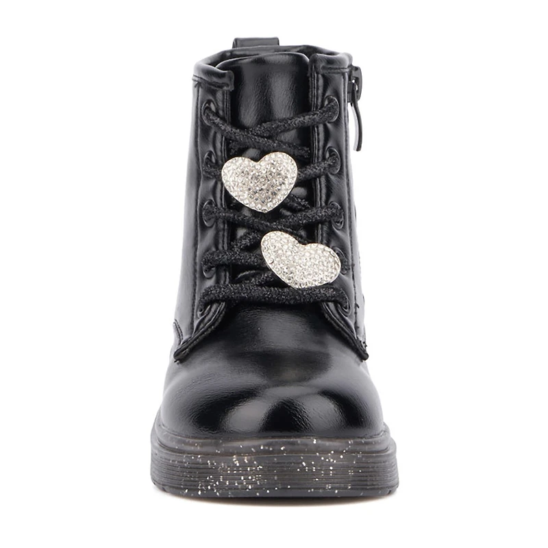 Olivia Miller Toddler Girls Space Case Flat Heel Lace Up Boots