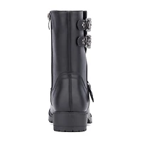 Olivia Miller Little & Big Kid Girls Moto Lug Sole Flat Heel Motorcycle Boots