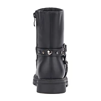 Olivia Miller Little & Big Kid Girls Harness Lug Flat Heel Chelsea Boots
